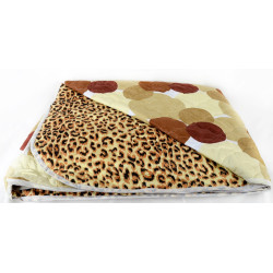 Микрофибърно двулицево шалте  - Кръгчета Тигър